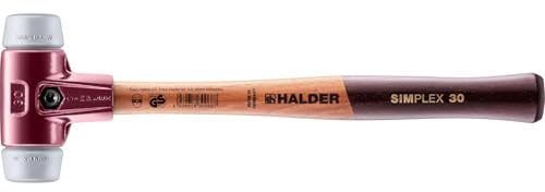 SIMPLEX-Schonhammer, TPE-mid; mit Tempergussgehäuse und hochwertigem Holzstiel | D=30 mm | 3003.030