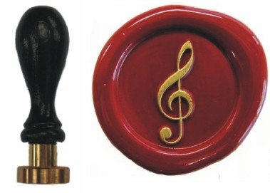 UDIG Siegel Stempel Petschaft Notenschlüssel 24 mm