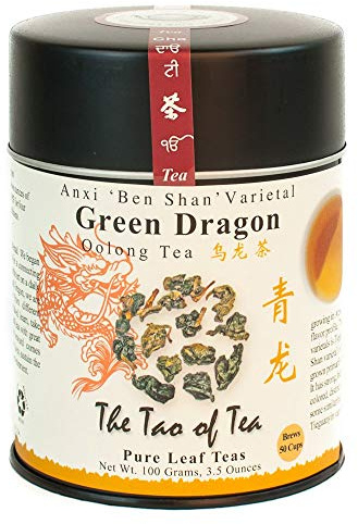 The Tao of Tea, Green Dragon Oolong Tea, 3.5 Ounce Tin (100 g)
