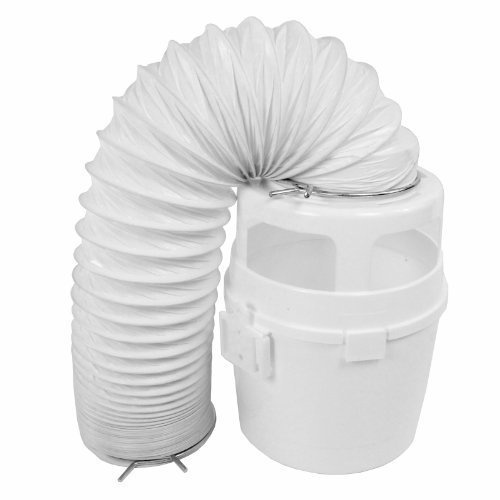 First4spares 4ft Vent Hose Condenser Bucket Wall Mount Kit for Beko Tumble Dryers (White)