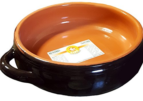 Tegame Basso da Fuoco in Terracotta della Colì Linea Bruna Diametro 25cm per sughi zuppe minestroni