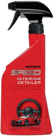 Mothers Speed Interior Detailer, 24 oz. – Cleans Dash, Glass, Screens, Vinyl & More, Safe Ammonia-Free Formula Removes Dirt & Smudges, Leaves a Dry, Streak-Free Finish & Fresh Scent (18324)