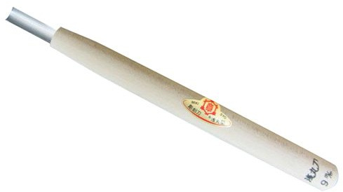 Mikisyo 031051 Hamono Stechbeitel, flach, rund, 10,5 mm