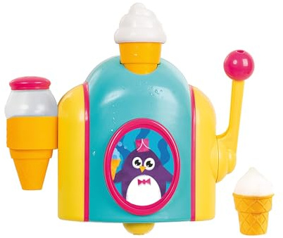 Toomies Tomy Schaumeismaschine, Wasserspielzeug für die Badewanne in Farbenfrohem Design, Badespaß für Kinder, Geschicklichkeitsspiel, Spiele für Kleinkinder, Geschenke für Kinder, Ab 18 Monaten