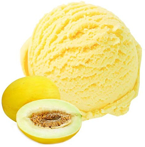 Honigmelone Geschmack Eispulver VEGAN - OHNE ZUCKER - LAKTOSEFREI - GLUTENFREI - FETTARM, auch für Diabetiker Milcheis Softeispulver Speiseeispulver Gino Gelati (Honigmelone, 1 kg)