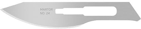 MARTOR 10x Lame Scalpel Cutter 10,5 mm, Usage Unique, GRAFIX SCALPELL GROSS | Lame de rechange scalpel cutter, simple facette, double face, pour GRAFIX SCALPELL & CLAPPEX GROSS. No. 24.50