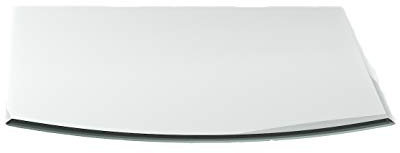 Bodenplatte G5 Segmentbogen ESG 6 mm x 1200 mm x 1000 mm mit 18mm Facette Funkenschutzplatte Glasplatte Kaminplatte Funkenschutz Ofenplatte Kaminglas