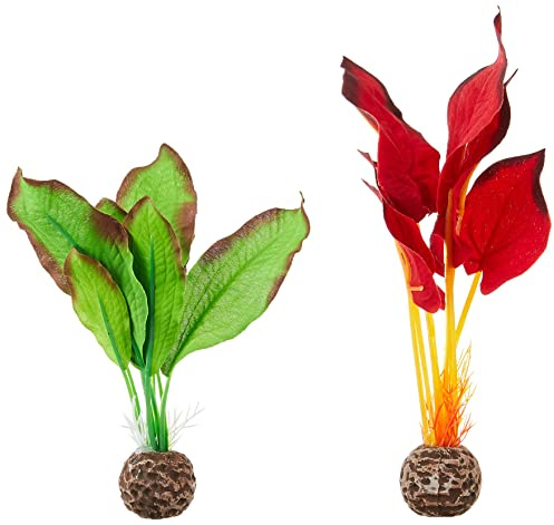 biOrb Juego de plantas de seda de color verde y rojo en tamaño S