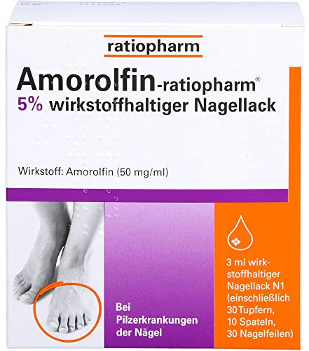Amorolfin-ratiopharm Nagellack bei Nagelpilz, 3 ml Wirkstoffhaltiger Nagellack