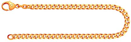 EDELIND Echtgold Armband Herren Damen 333 585 Gelbgold 4.1 mm Bracelet Panzerkette Flach Armkette Gold Goldarmband inkl Schmuck Geschenkbox Made in Germany