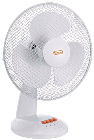 Vinco 70602 Ventilatore Tavolo, Bianco