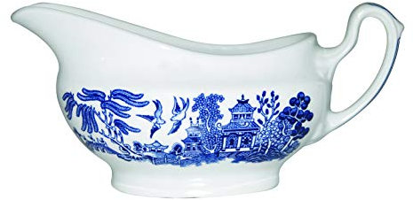 Churchill BLU Willow Georgian - Salsera (340 ml, cerámica, multicolor, 20 x 8,5 x 8 cm)