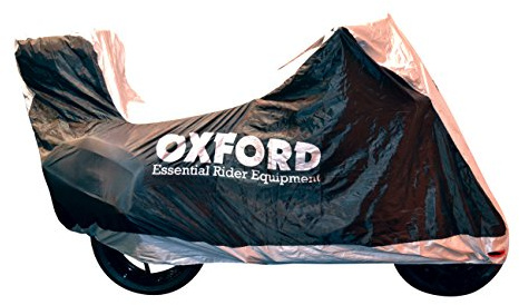 Oxford CV117 Aquatex Outdoor Motorcycle cover with Topbox, Size: L, Silver