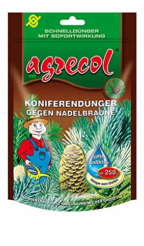 Engrais de conifères de qualité supérieure pour cyprès - Genévrier - Contre la chlorose (bronzage aiguille) - Avec action rapide - Pour 250 litres d'eau - Très concentré et très économique