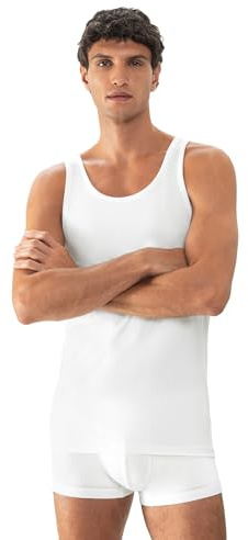 Mey Tagwäsche Serie Dry Cotton Herren Shirt o.Arm Weiss XL(7)