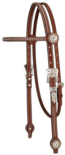 Weaver Leather Unisex-Erwachsene Showtime B/Band HDSTL, Brown Halfter, braun, Horse