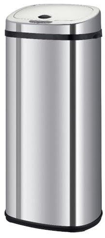 KITCHEN MOVE Poubelle de cuisine automatique 42L LARGO en acier INOX avec cerclage