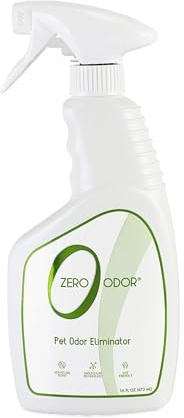 Zero Odor Pet Odor Eliminator - Air Cleaner, Purifier & Deodorizer - More Than an Air Freshener - Actually Eliminates Odors at a Molecular Level - Trigger Spray (16 ounces)