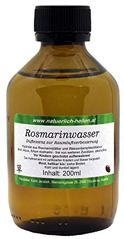 Rosmarinwasser - Rosmarinhydrolat - 100% naturrein 200ml