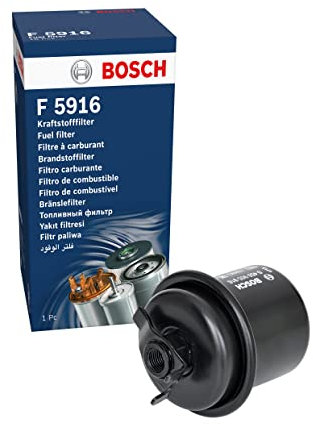 Bosch Filtro benzina F5916 - Separa le particelle dal carburante, protegge il sistema di iniezione