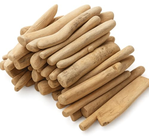 NaDeco Deko Treibholz Natur 1kg, Schwemmholz aus dem Indopazifik, Driftwood Dekoration AST Stock Holz naturbelassen zum Basteln & Dekorieren, Maritime Boho Home DIY, Holzstück Bastelholz