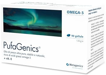 Metagenics PufaGenics - Omega 3 - Integratore Alimentare di Olio di Pesce - 90 Gellule
