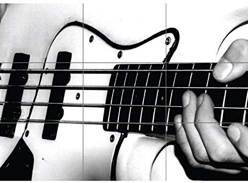 Doppelganger33 LTD Bass Guitar Playing Music XL Giant Panel Poster Art Print (9 Sections)