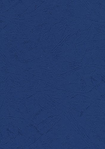 Pavo - Einbanddeckel-Lederoptik DIN A4, 250 g/m², 100-er Pack, Dunkelblau