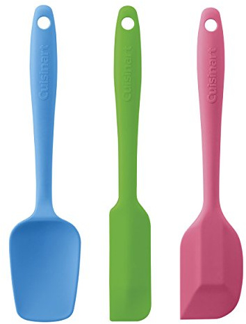 Cuisinart Mini Silicone Spatulas, Set of 3, Multicolor, CTG-00-S3MS