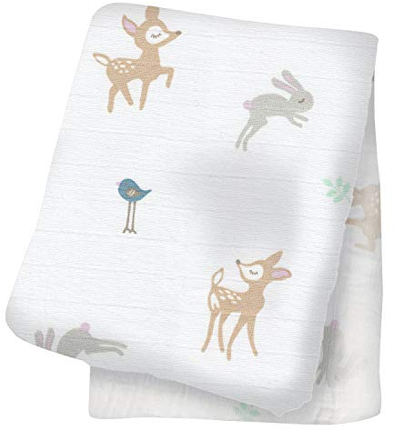 Lulujo 121-000-029 Stofftuch aus Baumwollmusselin, 120 x 120 cm