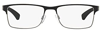 Emporio Armani EA1052-3094 Eyeglasses Frame RUBBER BLACK & GUNMETAL w/DEMO LENS 53mm