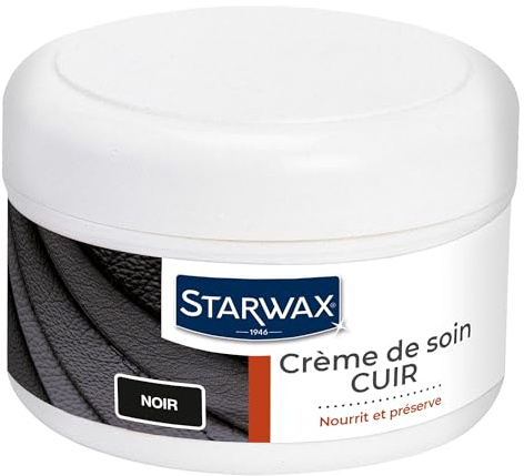 STARWAX Crème de Soin pour Cuirs colorés 150ml Noir