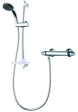 Triton Showers Asti Diverter Mixer | Chrome Mixer Shower| Thermostatic Mixer Shower | Mixer Shower for Bathroom