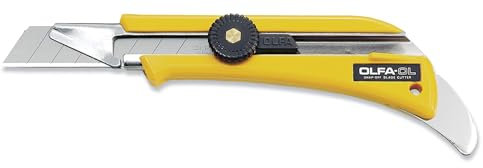 Olfa OL - Cutter con lama da 18 mm, blocco ruota e canale esteso, per tagliare diversi spessori