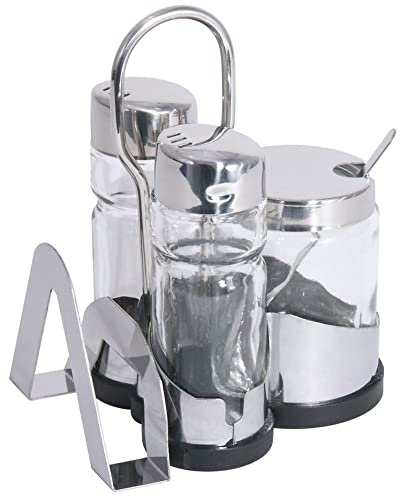 Contacto 1413/003 Menage Salz/Pfeffer/Senf mit Kartenhalter