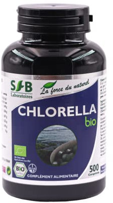 SFB Laboratoires - Chlorella Bio - Renforce le Système Immunitaire - Favorise la Détoxication - Améliore la Digestion - Réduit l'Inflammation - 500 comprimés