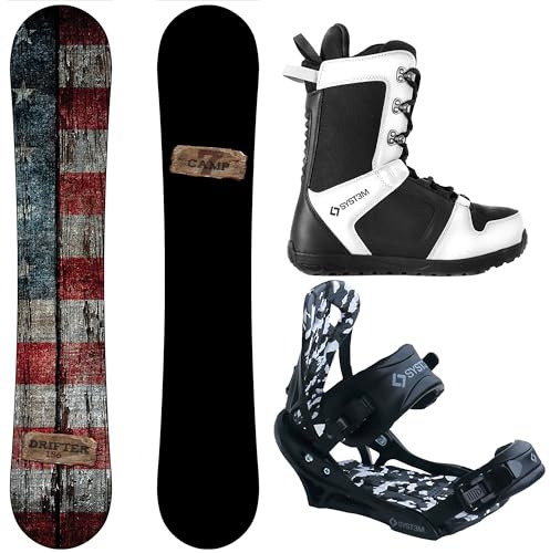 Camp Seven Drifter and APX Men's Complete Snowboard Package New (156 cm, Boot Size 11)