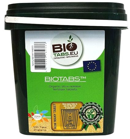 100x Tablettes de Additif / Engrais 100% Organique NPK BioTabs