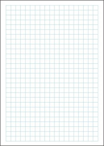 BeWeSt 10 x Notizblock blau kariert, Notizzettel DIN A6 je 50 Blatt