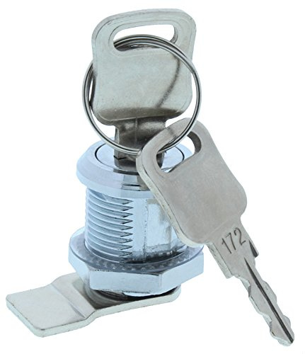 ToniTec Briefkastenschloss Hebelzylinder Lock mit Schlüssel universal M19 x 20mm Bb (Buntbart)