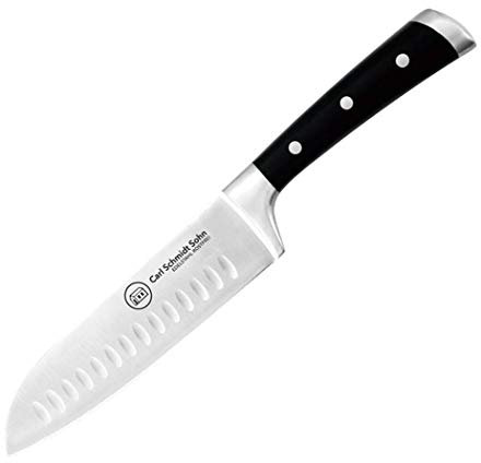 Carl Schmidt Sohn 037963 Herne Santokumesser 18 cm, 18/10 Edelstahl, schwarz, 26 x 11,3 x 1,4 cm