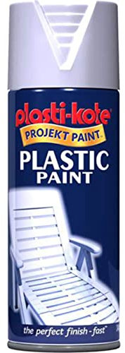 Plasti-kote 10607 400ml Plastic Paint - White Gloss