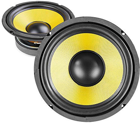 Fenton 8-Inch Kevlar Woofer Speaker Pair - 500W DJ & PA Replacement Drivers with Reinforced Cone, Rubber Surround & 4-Layer Voice Coil (8-Ohm)