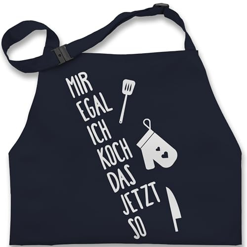 Shirtracer - Kinderschürze Schürze Kinder Jungen Mädchen - Kochschürze - Mir egal ich koch das jetzt so