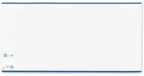 HERMA 7250 Buchumschlag 25 x 44 cm HERMÄX Classic, Buchhülle mit Beschriftungsetikett & Kantenschutz aus abwischbarer Polypropylen-Folie, Buchschoner für Schulbücher, transparent