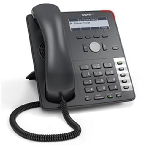 SNOM 710 Wired handset 4zeilen LED Black, Platinum IP Phone – IP Phones (LED, 4 Lines, 1000 Entries, 205 mm, 200 mm, 185 mm)