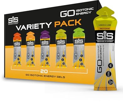 Science in Sport GO High Carb Isotonic Energy Gel 20 x 60ml Vegan - Isotonische Formulierung mit 22g Kohlenhydraten, Guter Energielieferant, Optimale Alternative für isotonische Getränke