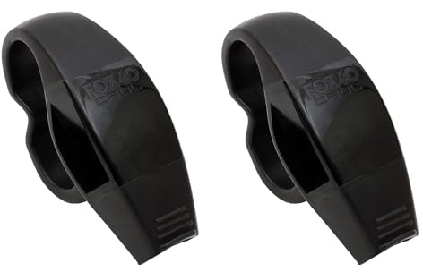 Fox 40 Official Caul Fingergrip Whistle Hockey Soccer Coach Referee Dog (2-Pack)