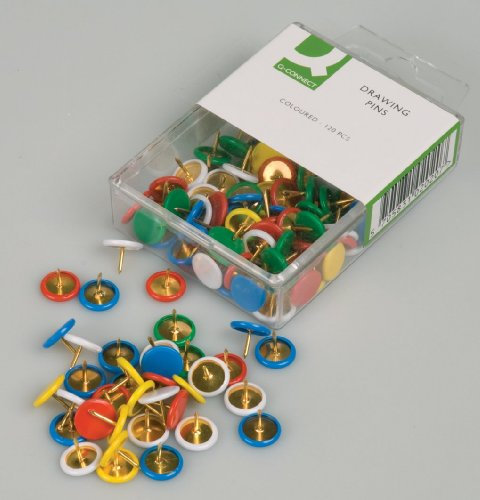 Connect Pins 120 Pieces Colour Paper Mehrfarbig Zettelspießer und Nadel Büroschere