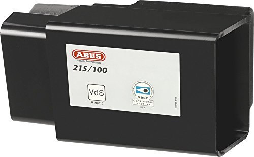 ABUS Containerschloss 37/55HB100 + ConHasp Granit 215/100 - Set aus Vorhängeschloss und Hochsicherheitsüberfalle - mit Korrosionsschutz - ABUS-Sicherheitslevel 10 - Schwarz/Gelb